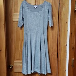 Lularoe Shimmery Elegant Nicole Large Grey